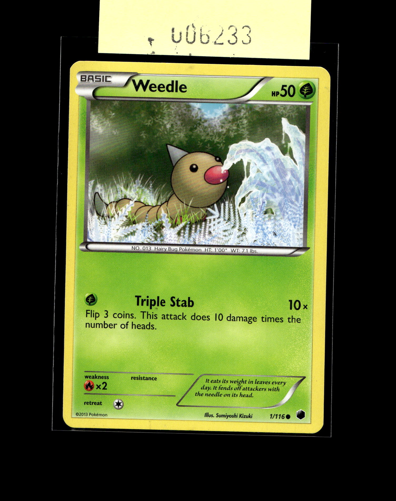 Plasma Freeze #1/116 Weedle