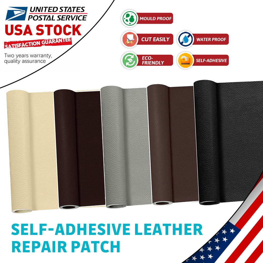Durable Leather Repair Kit Self-Adhesive Patch on Sofa Clothing Automobile Seat