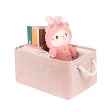 Storage Bins With Sturdy Cotton Handles1 Pack Fabric Storage Baskets For Organ