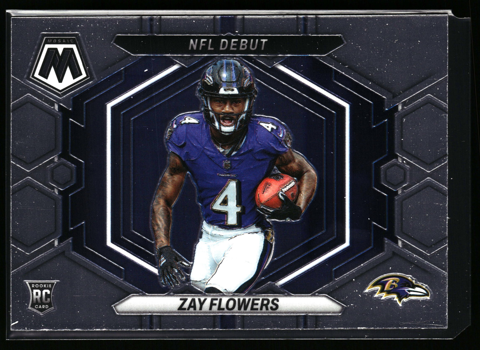 2023 Panini Mosaic Zay Flowers NFL Debut Rookie