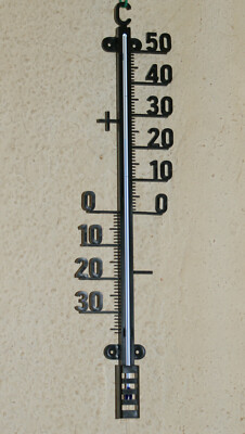 großes Hauswand-Thermometer Analog  TFA Dostmann 12.6004 Kunststoff