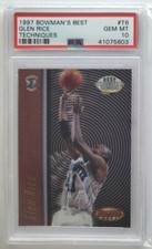 1997 Bowman's Best Glen Rice Techniques #T6 PSA 10