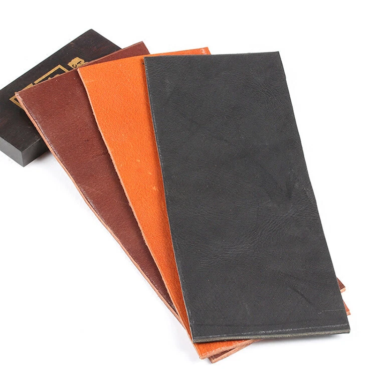 Material de funda/cinturón artesanal de cuero de vaca curtido vegetal de 3-4 mm de espesor Foto 3 de 4