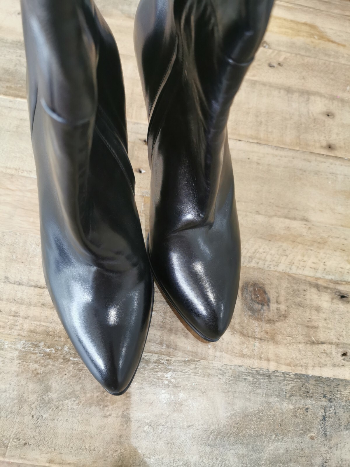 Gianmarco Lorenzi Nappa leather Over the Knee High Boots EU 38 rare piece image 7