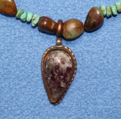 David Umpleby Santa Fe Green Turquiose Natural Tourmaline Necklace