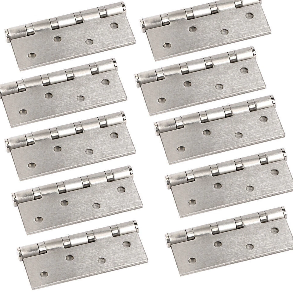 10X STAINLESS STEEL Door Hinges Butt Hinges 304 grade 100*75mm HEAVY DUTY - image 2 of 4