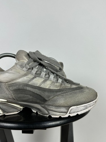 Men's MM6 Maison Margiela Gray Leather Sneakers Size 39 EUR - Picture 16 of 24