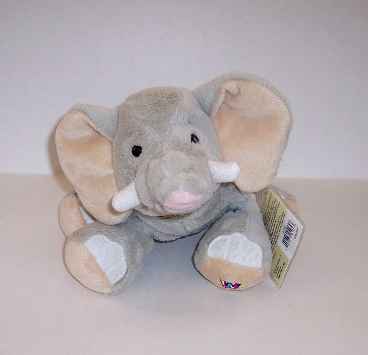 Webkinz VELVETY ELEPHANT HM167 Plush Animal Plastic Torn