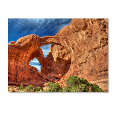 Double Arch by Pierre Leclerc Canvas Wall Artwork, 22 by 32-Inch