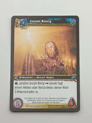 World of Warcraft TCG Einzelkarte Josiah König bespielt