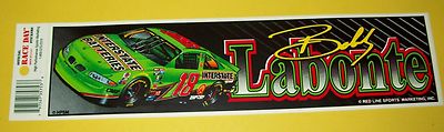 Bobby Labonte 1997 Interstate Batteries #18 Bumper Sticker Vintage NOS New