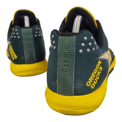 OREGON DUCKS Shoes Mens Size 11.5 Yellow Green REEBOK 