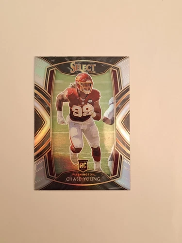 2020 Select Chase Young Club Level Silver Prizm Rookie RC #264 In Toploader 