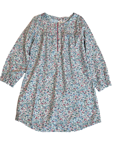 Crewcuts J.Crew Girls Nightgown Sleep Wear Red White Floral Sz Large PJs