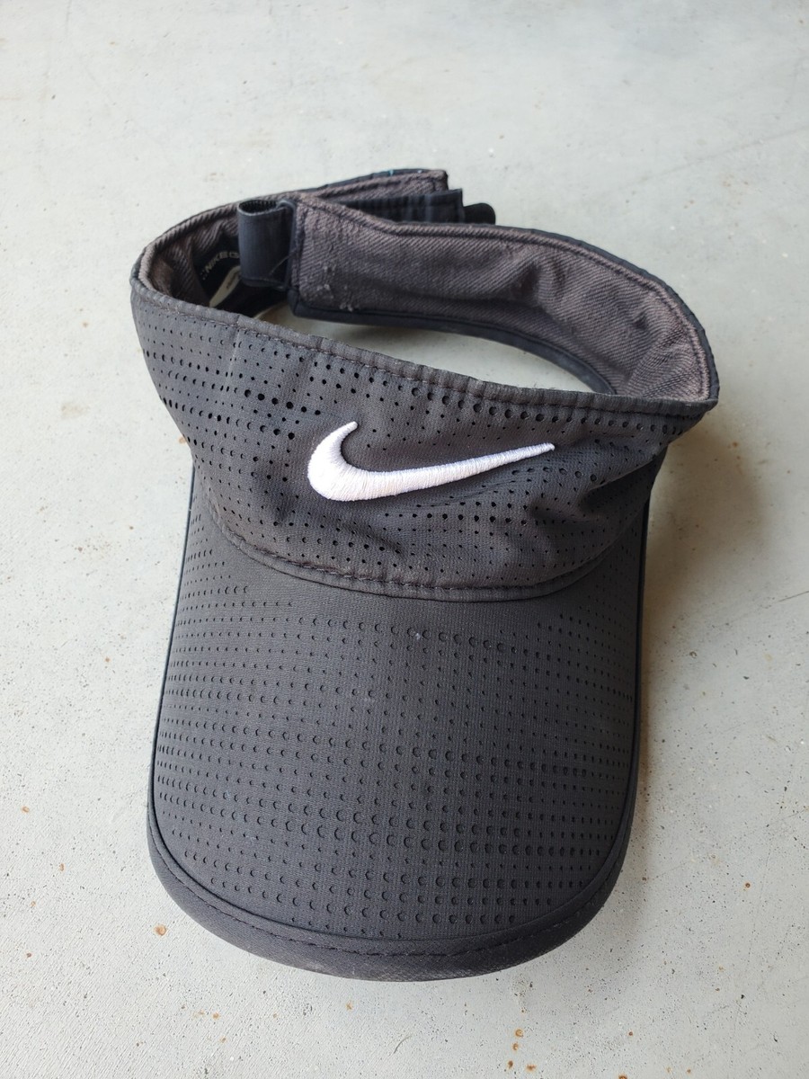 Black White Logo Nike Golf Ventilated Visor Sun Cap Hat 720 | eBay