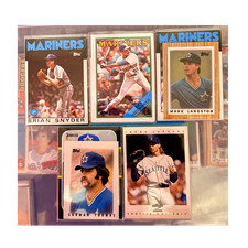 Topps Seattle Mariners MLB Card Lot | 4-6 Cards in Each Plastic Pouch