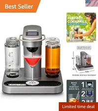 Cocktail and Margarita Machine for The Home Bar with Push-Button Simplicity