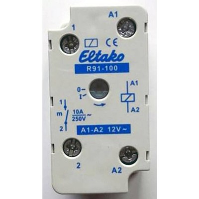 Eltako R91-100-12VAC Schaltrelais Nennspannung: 12 V Schaltstrom (max.): 8 A 1