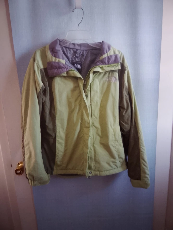 The North Face HyVent 2 in 1 Winter Jacket Ski Coat Womens Size M Green Gray - Image 2 of 4