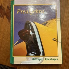 Prealgebra (Hardcover Edition) by Bittinger, Marvin L.; Ellenbogen, David J.