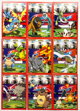 Cartas Puzzle POKEMON POKEDEX ATTACK FE 2022 - Juego Completo 54/54 Perú Mewtwo Lugia