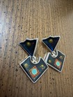 Modernist Unique Earrings: Yossi Steinberg. Hand Painted Acrylic Resin Abstract — photo 1
