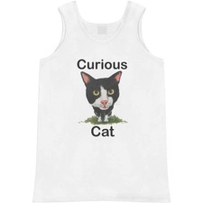 'Curious Cat' Adult Vest / Tank Top AV057115