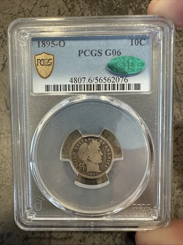 1895-O Barber Dime PCGS G06 CAC