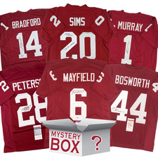 Autographed/Signed Oklahoma College Football Jersey Mystery Box PSA JSA BAS COA