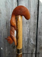 Beautiful Wooden walking stick hand carved Animal wooden walking cane