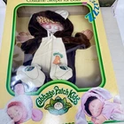 1984 Cabbage Patch Kids Bear Cub Costume Sleeper for Dolls Pajamas In Box