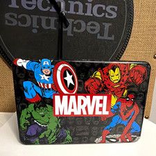 Marvel Bifold Wallet Gift Set Multicolor Superhero Graphic Print