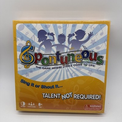 Spontuneous  The Song Game  Sing It or Shout It Talent NOT Required  Ages 8+ NEW