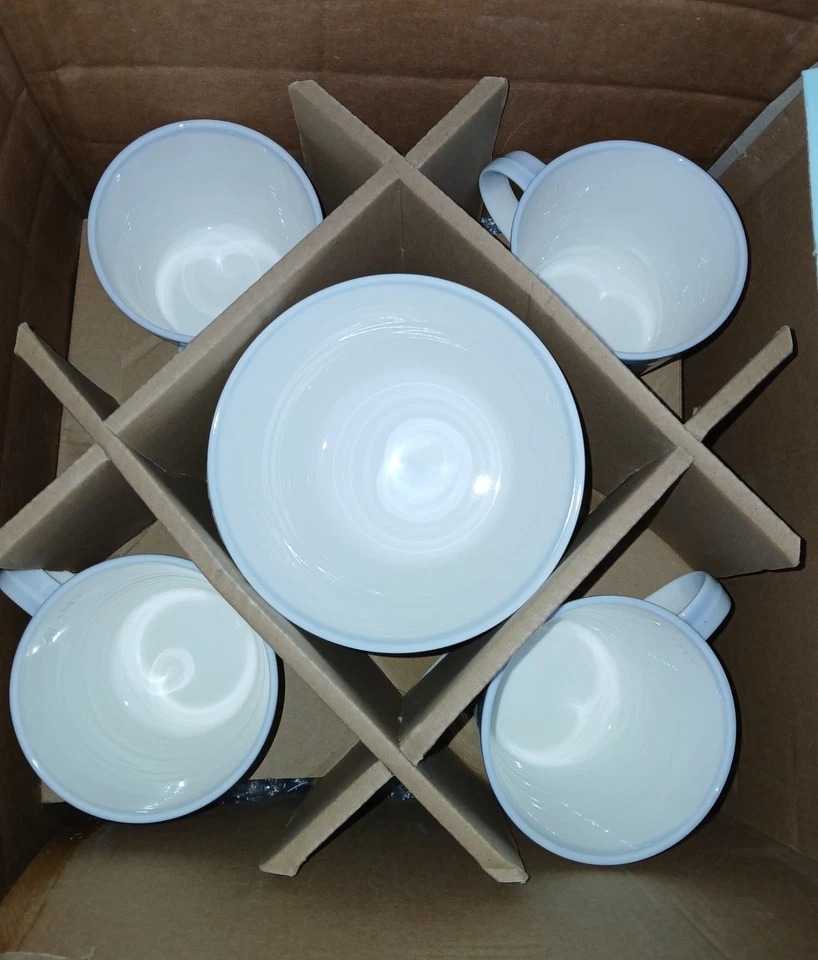 Juego de vajilla 16 piezas - Gordon Ramsay - 1815 - Laberinto - Royal Doulton - Azul/Blanco Foto 2 de 4