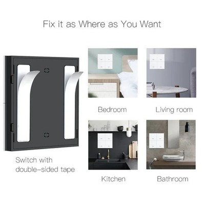 4 Gang für Smart Scene Switch kompatibel mit für Tuya für Smart Life APP