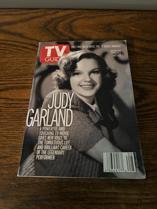 Wizard Of Oz Judy Garland Tv Guide Feb 24-Mar 2, 2001 1 Of 4