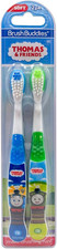 Brush Buddies Thomas and Friends Kids Toothbrush Twin Pack Manual Toothbrushes