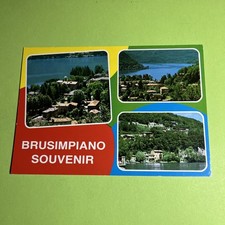 BRUSIMPIANO PANORAMA SFONDO LAGO DI LUGANO - CARTOLINA A COLORI COLLEZIONE