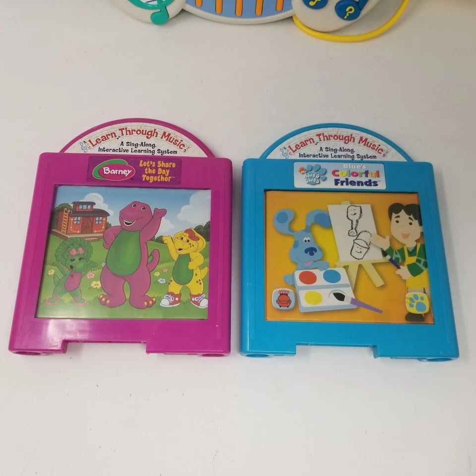 Винтажная консоль Mattel Learn through Music Plus 2002 и 4 картриджа протестированы ЧИТАЙТЕ - Изображение 2 из 4