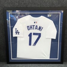 MLB Signed Jersey Shohei Ohtani Autograph 2024 LA Dodgers Baseball, Framed*