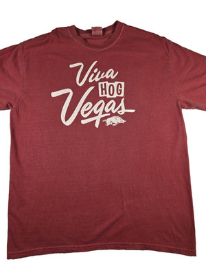 Vintage Arkansas Razorbacks Viva Hog Vegas Women s T-Shirt