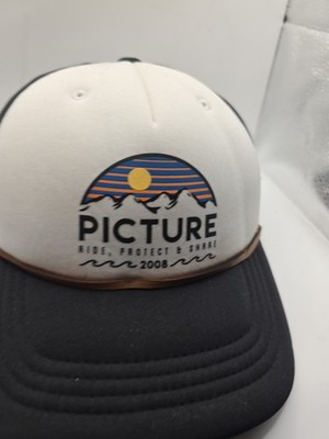 Picture Organic Clothing Hat Cap Snapback White And BlackTrucker Snapback