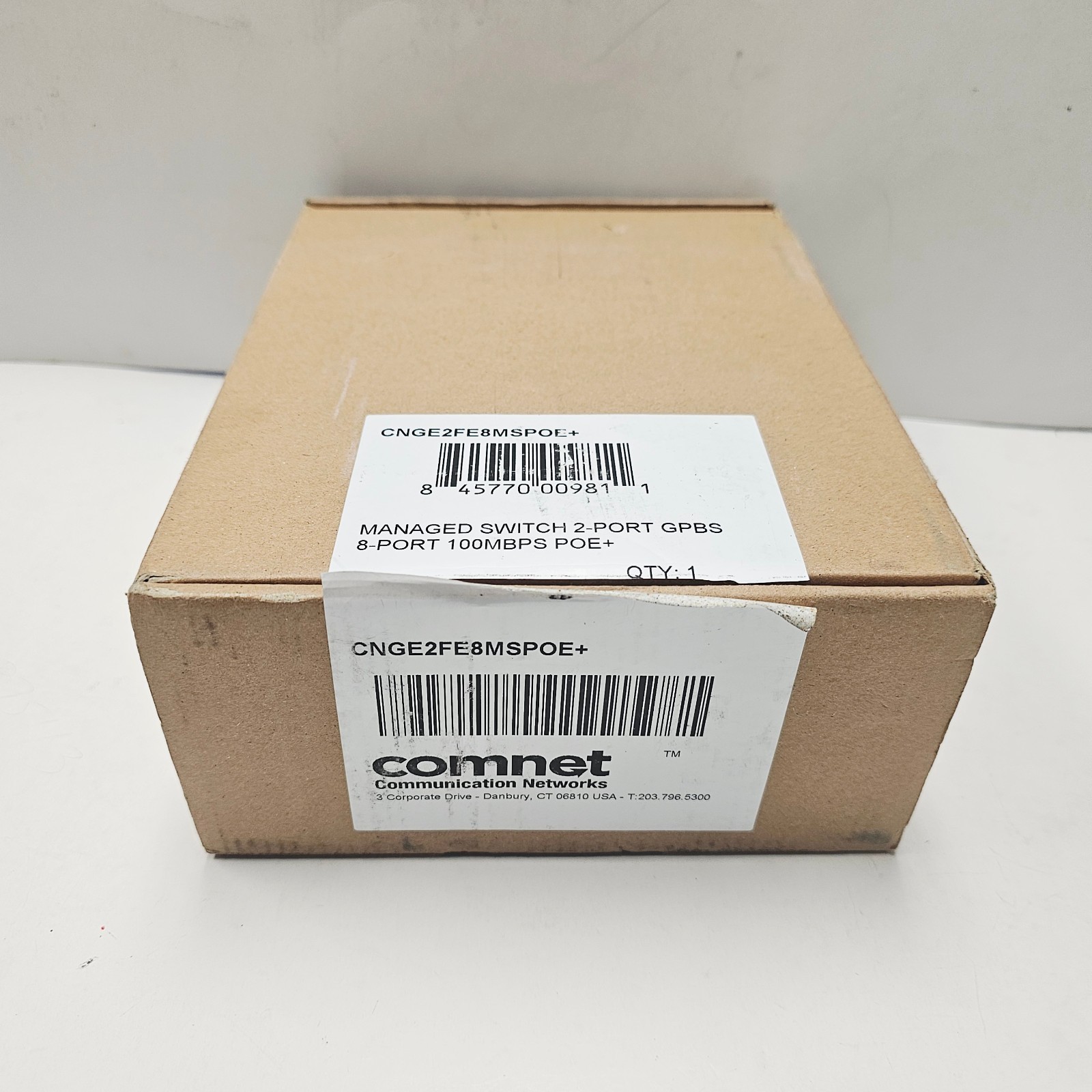 Comnet CNGE2FE8MSPOE+ Managed Switch 2- Port GPBS 8-Port 100MBPS POE+ NEW (Open). Available Now for $425.00