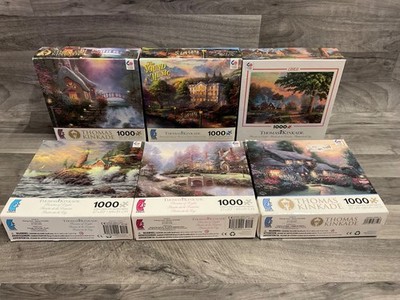 Thomas Kinkade 1000 Piece Puzzle Lot of 6 - Sound of Music - CEACO - Complete