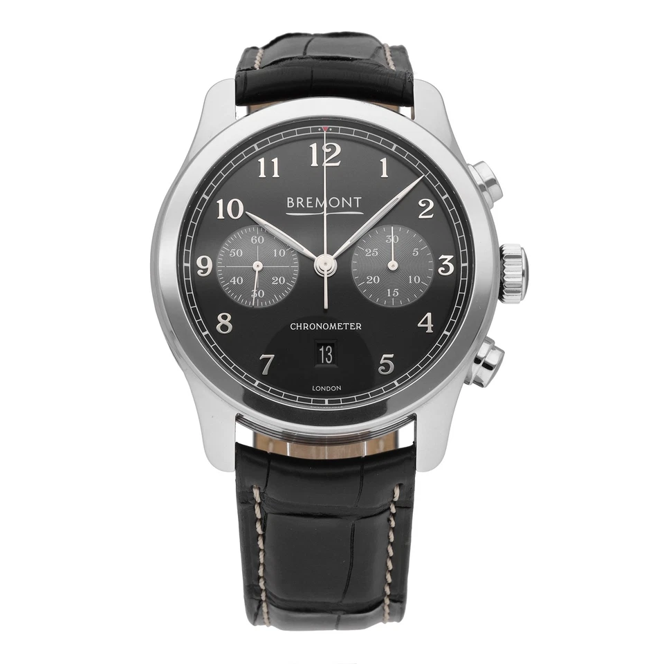 Bremont ALT1-C 计时码表黑色表盘 43 毫米自动男士腕表 ALT1-C-P-BK-R-S