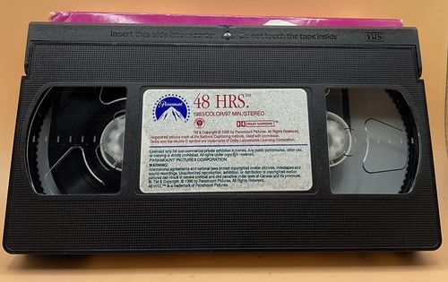 48 Hrs. VHS 1982, 1990 Eddie Murphy Or Earlier Release Please Read *Buy ...
