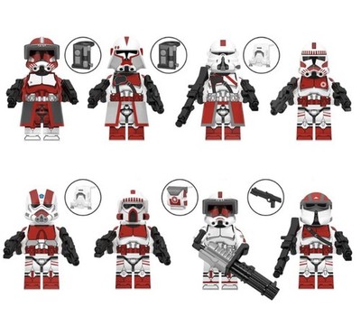 Star Wars 8 Minifiguren Set Klemmbausteine Custom MOC Stormtrooper Bricks