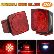 Rear Led Submersible Square Trailer Tail Lights Kit Boat Truck Waterproof New Rear Led Submersible Square Trailer Tail Lights Kit Boat Truck Waterproof New