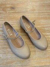 TAN BLOCH TECHNO TAP DANCE SHOES  GIRLS SIZE 4 MORE LIKE SIZE 3 