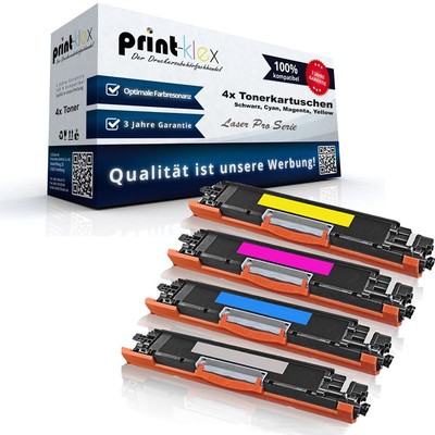 4x Qualitäts Toner für HP Color-LaserJet Pro CP 1025 Tonerkart - Laser Pro Serie